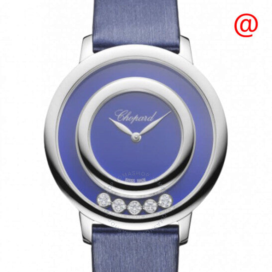 شوبارد، ساعة هابي دايموندز كوارتز بمينا بنفسجي للسيدات