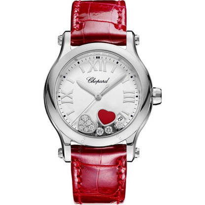 Chopard, Happy Hearts Quartz White Dial Ladies Watch 278582-3005