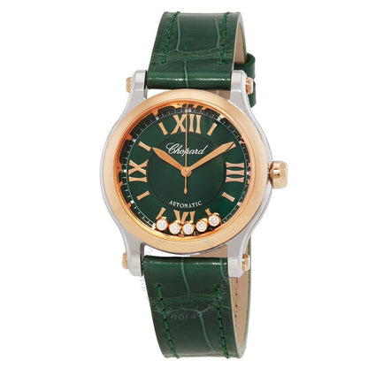 Chopard, Happy Sport Automatic Green Dial Ladies Watch