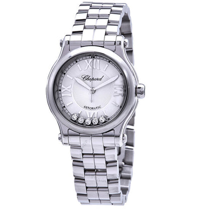 Chopard, Happy Sport Automatic Silver Dial Ladies Watch
