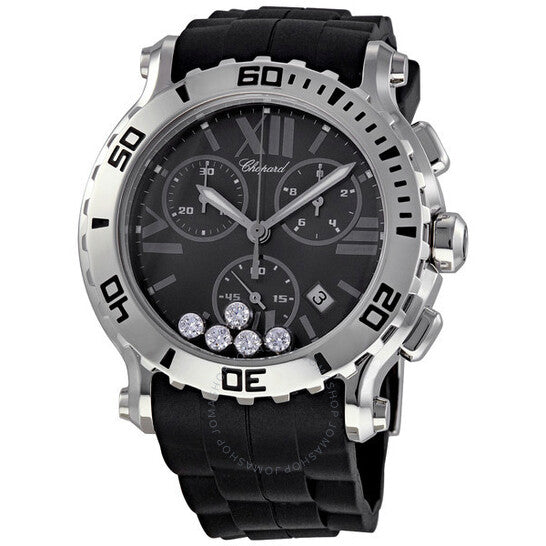 Chopard, Happy Sport Black Dial Chronograph Men's Watch
