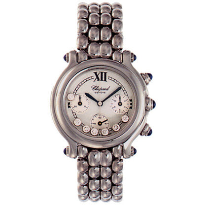 شوبارد، ساعة هابي سبورت كرونوغراف ستيل للسيدات