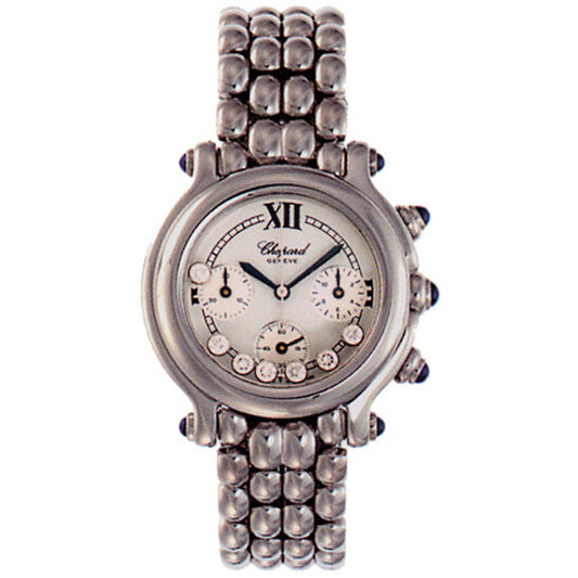 شوبارد، ساعة هابي سبورت كرونوغراف ستيل للسيدات