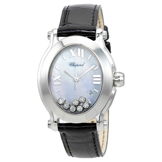 شوبارد، ساعة هابي سبورت النسائية المرصعة بالألماس العائم