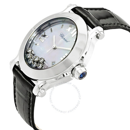 شوبارد، ساعة هابي سبورت النسائية المرصعة بالألماس العائم