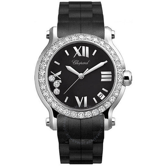 Chopard, Happy Sport II Round Diamond Ladies Watch