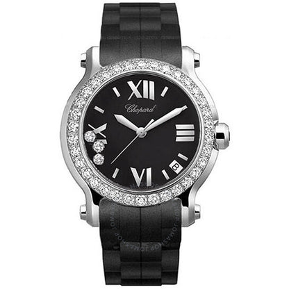 Chopard, Happy Sport II Round Diamond Ladies Watch