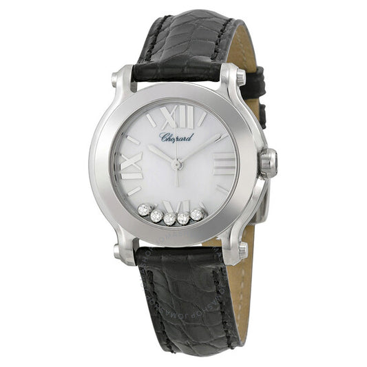 Chopard, Happy Sport II Round White Diamond Dial Ladies Watch