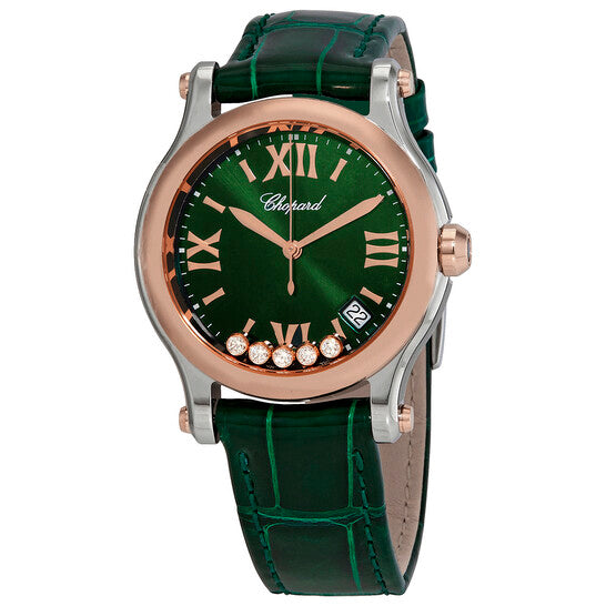Chopard, Happy Sport Quartz Green Dial Ladies Watch