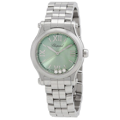 Chopard, Happy Sport Quartz Green Dial Ladies Watch