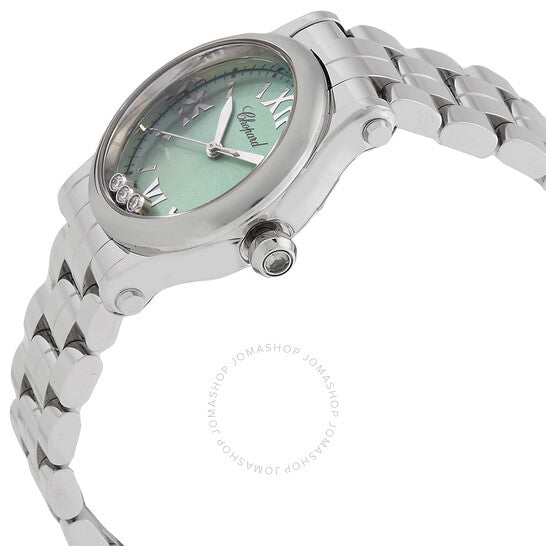 Chopard, Happy Sport Quartz Green Dial Ladies Watch