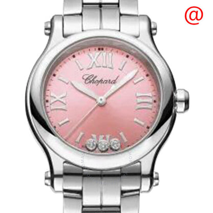 Chopard, Happy Sport Quartz Pink Dial Ladies Watch