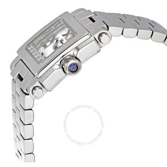 Chopard, Happy Sport Square Steel Diamond Ladies Watch