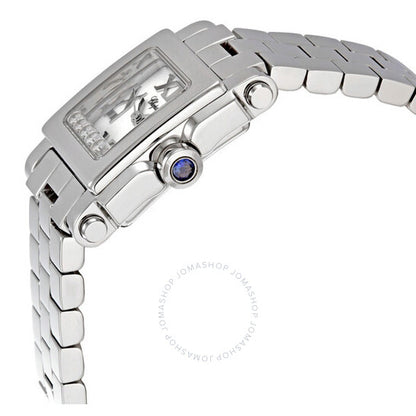 Chopard, Happy Sport Square Steel Diamond Ladies Watch