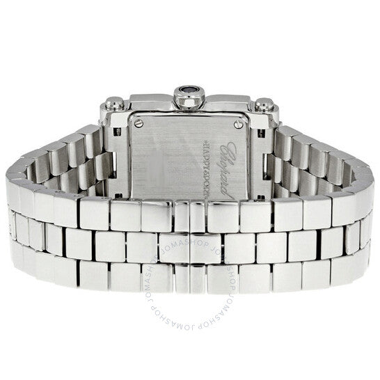 Chopard, Happy Sport Square Steel Diamond Ladies Watch