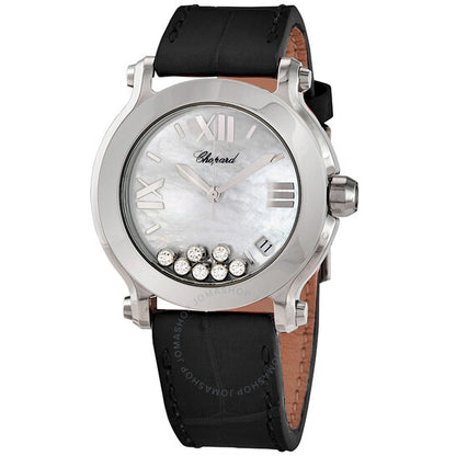 شوبارد، ساعة هابي سبورت النسائية المصنوعة من الفولاذ المقاوم للصدأ