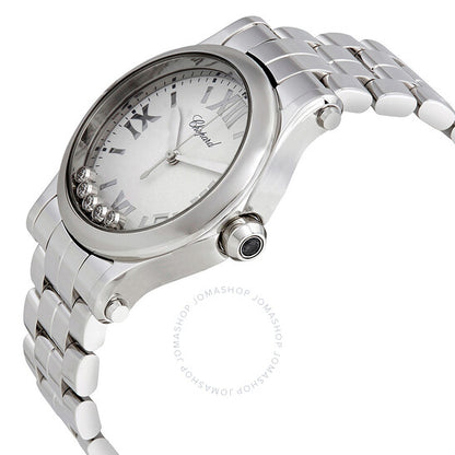 Chopard, Happy Sport White Matte Dial Ladies Watch