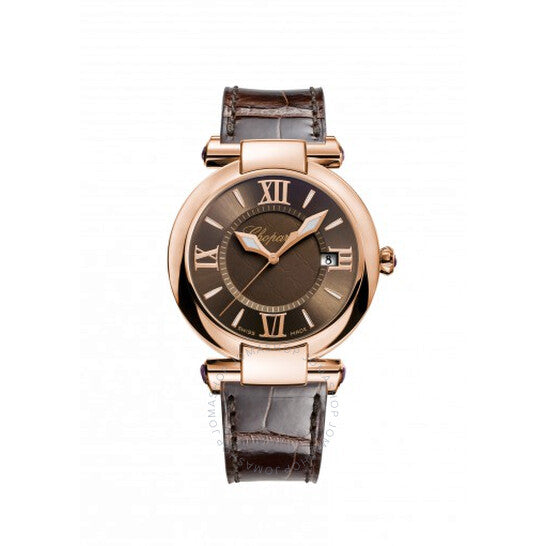 Chopard, Imperiale Brown Dial 18K Rose Gold Ladies Watch