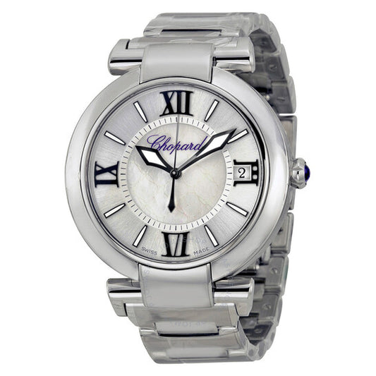 Chopard, Imperiale Silver Mother of Pearl Dial Stainless Steel Men's Watch