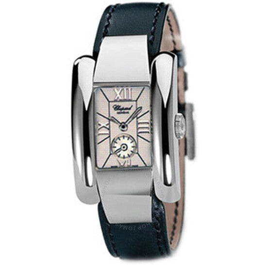 Chopard, La Strada White Dial Black Leather Ladies Watch