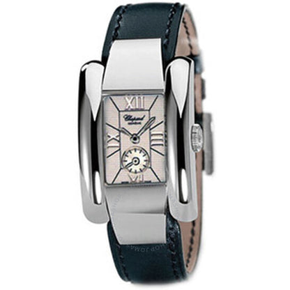 Chopard, La Strada White Dial Black Leather Ladies Watch
