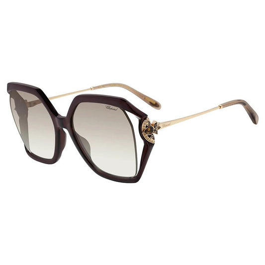 Light Grey Gradient Butterfly Ladies Sunglasses