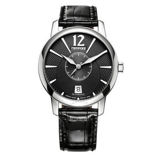 شوبارد، ساعة LUC Classic Twin Automatic للرجال بمينا أسود