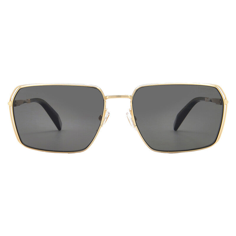 Polarized Brown Rectangular Men's Sunglasses