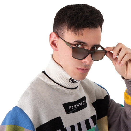 نظارة شمسية رجالية مربعة مستقطبة من شوبارد، باللون البني