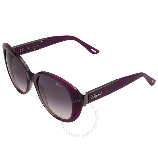 Chopard, Purple Gradient Oval Ladies Sunglasses