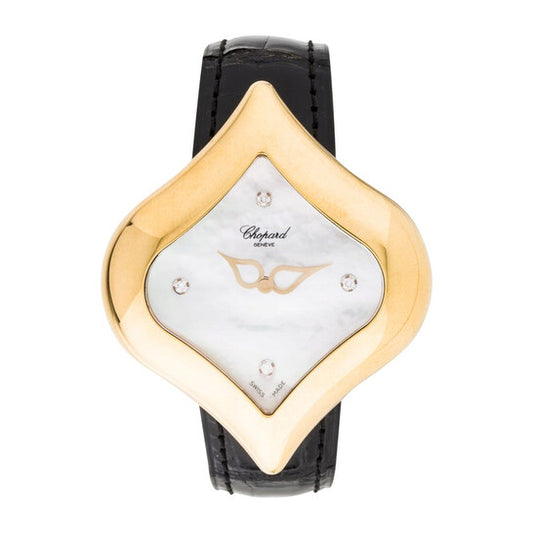 شوبارد، ساعة بوشكين كوارتز نسائية بمينا من عرق اللؤلؤ والماس