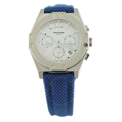 Chopard, St Moritz White Dial Chronograph Ladies Watch