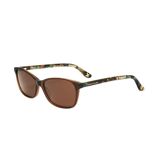 Ladies Brown Rectangular Sunglasses