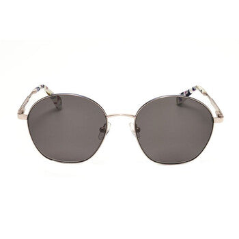Ladies Gold Tone Round Sunglasses