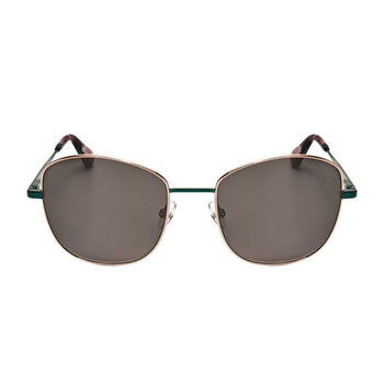 Ladies Gold Tone Square Sunglasses