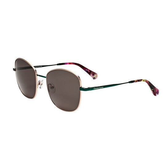 Ladies Gold Tone Square Sunglasses