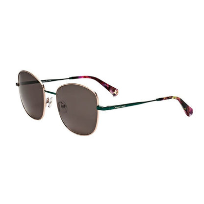 Ladies Gold Tone Square Sunglasses