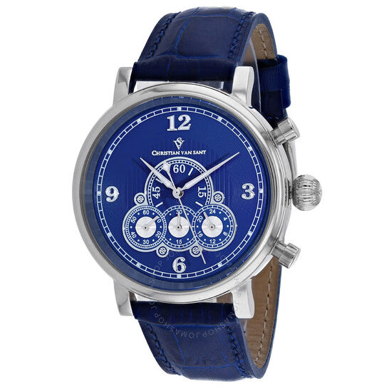 Christian Van Sant, Dominion Chronograph Quartz Blue Dial Men's Watch