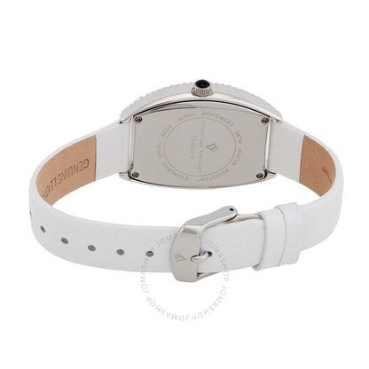 كريستيان فان سانت، ساعة أنيقة للسيدات بمينا أبيض من الكوارتز