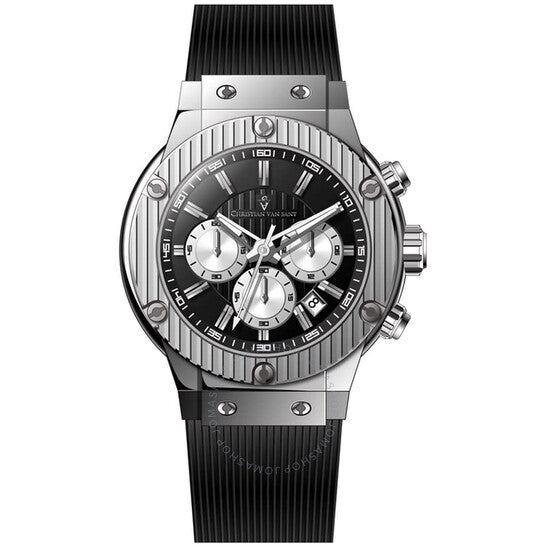 Christian Van Sant, Monarchy Chronograph Quartz Black Dial Men's Watch