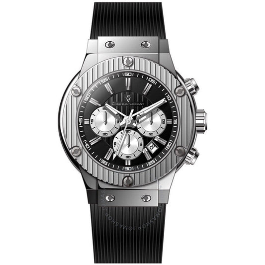 Christian Van Sant, Monarchy Chronograph Quartz Black Dial Men's Watch