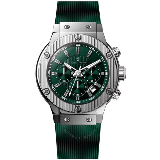 Christian Van Sant, Monarchy Chronograph Quartz Green Dial Men's Watch