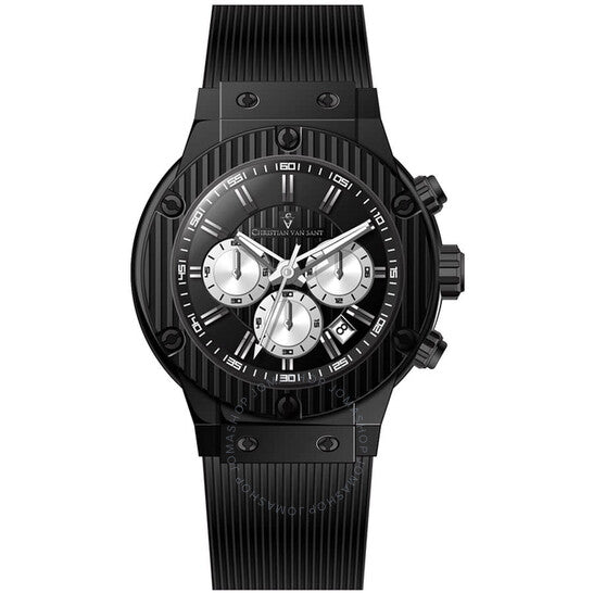 Christian Van Sant, Monarchy Chronograph Quartz Black Dial Men's Watch