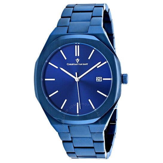 Christian Van Sant, Octavius Slim Quartz Blue Dial Men's Watch