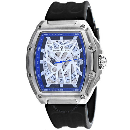 كريستيان فان سانت، ساعة أوديسي أوتوماتيكية للرجال بمينا أبيض