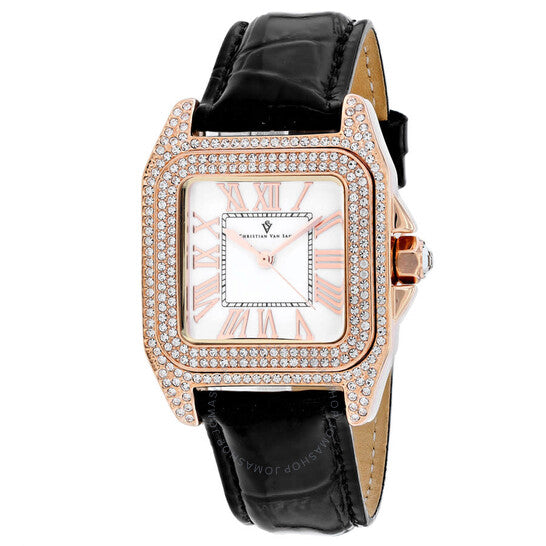 ساعة كريستيان فان سانت، راديوز كوارتز بمينا بيضاء للسيدات