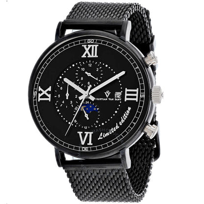 Christian Van Sant, Somptueuse LTD Chronograph Automatic Black Dial Men's Watch