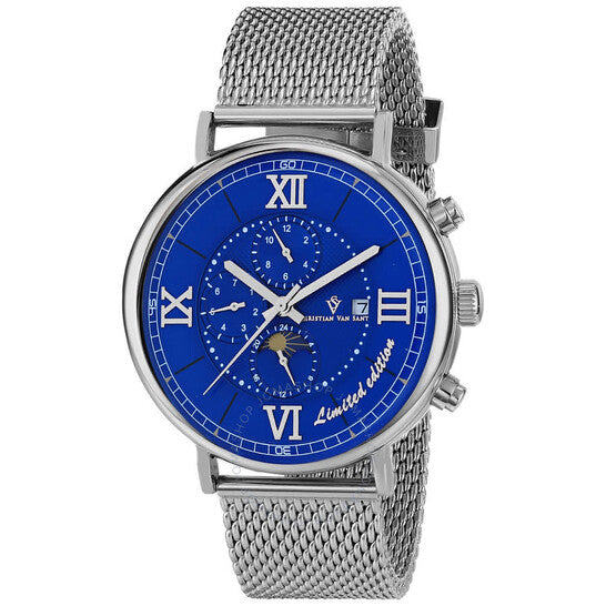 Christian Van Sant, Somptueuse LTD Chronograph Automatic Blue Dial Men's Watch