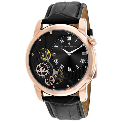 كريستيان فان سانت، ساعة سبروكيت أوتو-كوارتز للرجال بمينا أسود