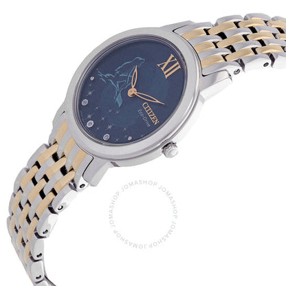 Citizen, Ariel Diamond Disney Princess Blue Dial Ladies Watch